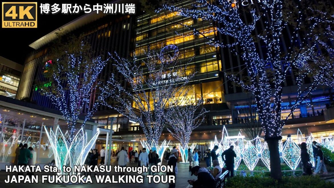 博多駅から祇園駅を通って中洲川端駅まで歩く4k japan walking tour from Hakata Station to Nakasukawabata station on Sunday 博多駅から祇園駅を通って中洲川端駅まで歩く4k japan walking tour from Hakata Station to Nakasukawabata station on Sunday