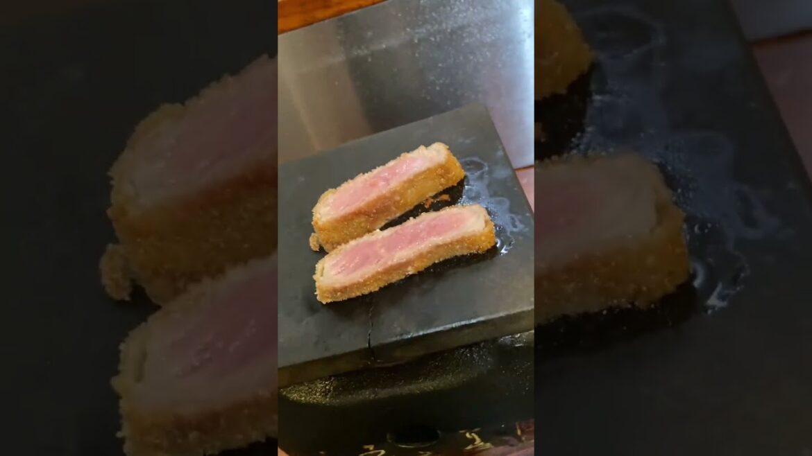 EATING THE BEST FOOD IN TOKYO!!! GYUKATSU JAPANESE FOOD  #japaneats #shortsvideo #japanesefood