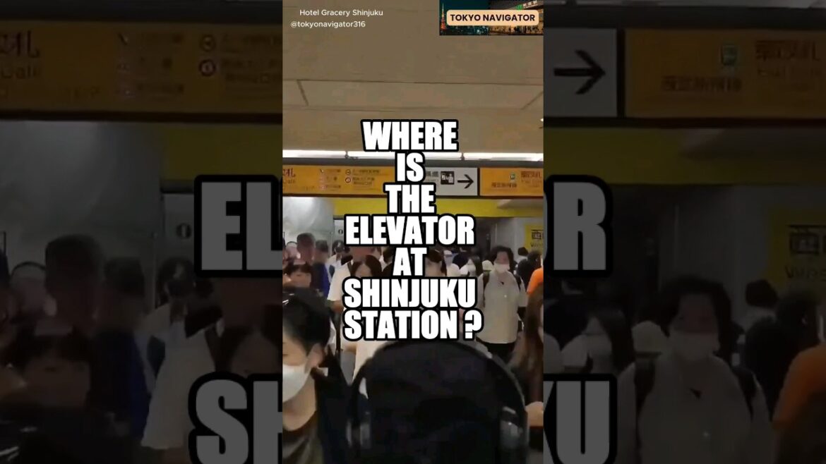 WHERE IS THE ELEVATOR AT SHINJUKU STATION?
