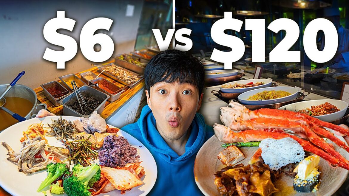 $6 vs $120 Buffet in Korea