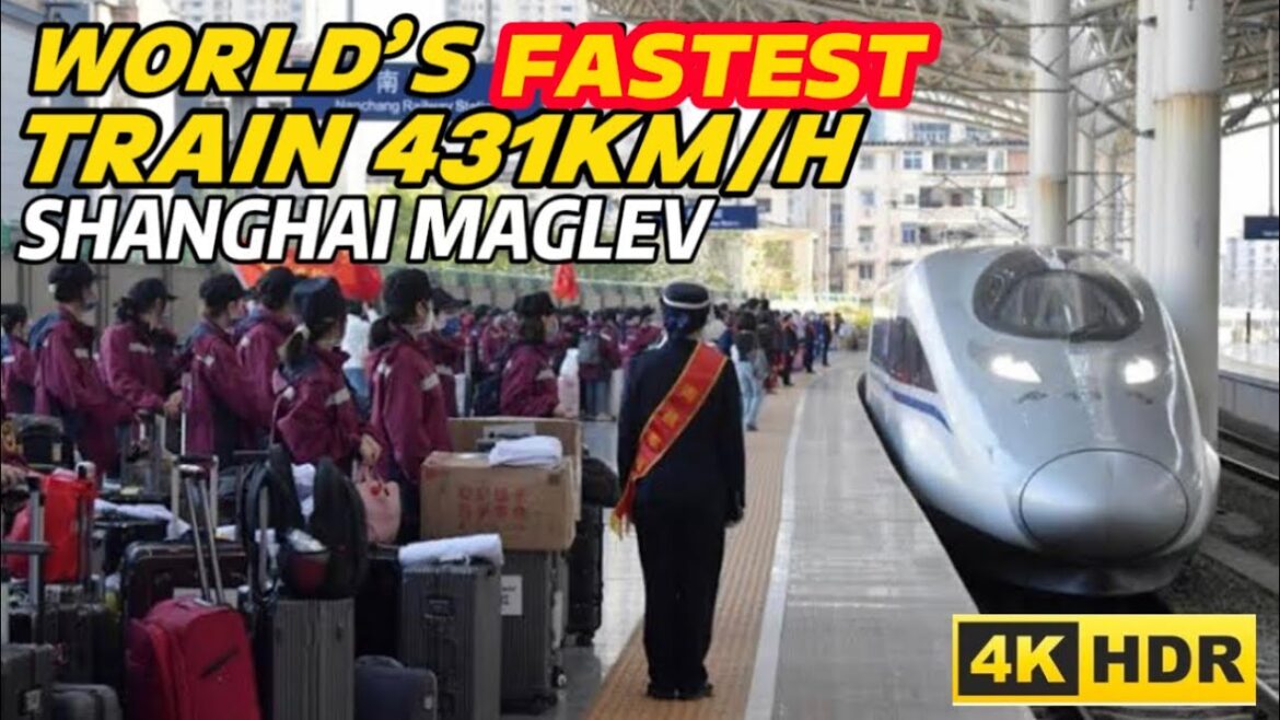 World’s Fastest Train 431Km/h Shanghai Maglev High Speed 4K China 🇨🇳 World’s Fastest Train 431Km/h Shanghai Maglev High Speed 4K China 🇨🇳