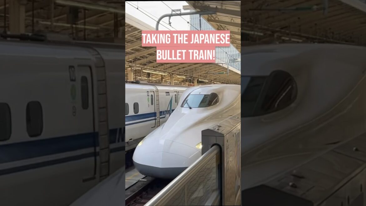 Taking the BULLET Train! #travel #shorts #vegas #japan Taking the BULLET Train! #travel #shorts #vegas #japan