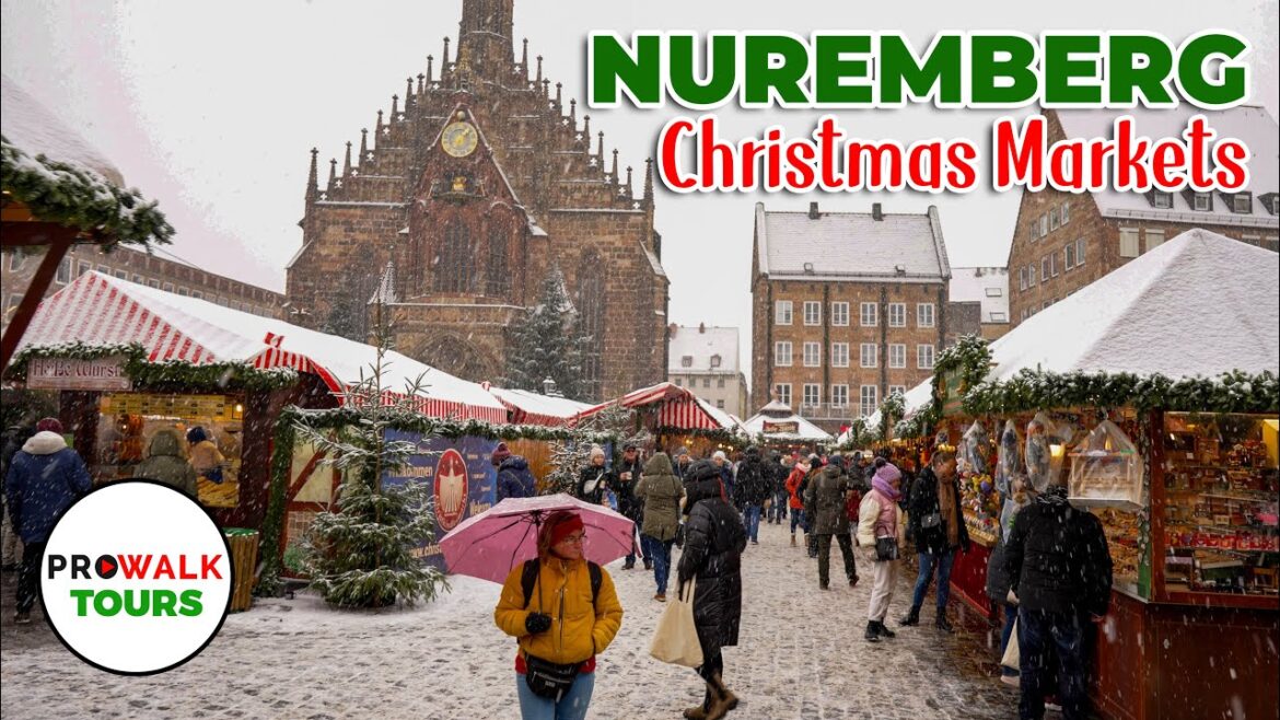Christmas Markets of Nuremberg, Germany – Day Walk – 4K 60fps with Captions Christmas Markets of Nuremberg, Germany - Day Walk - 4K 60fps with Captions