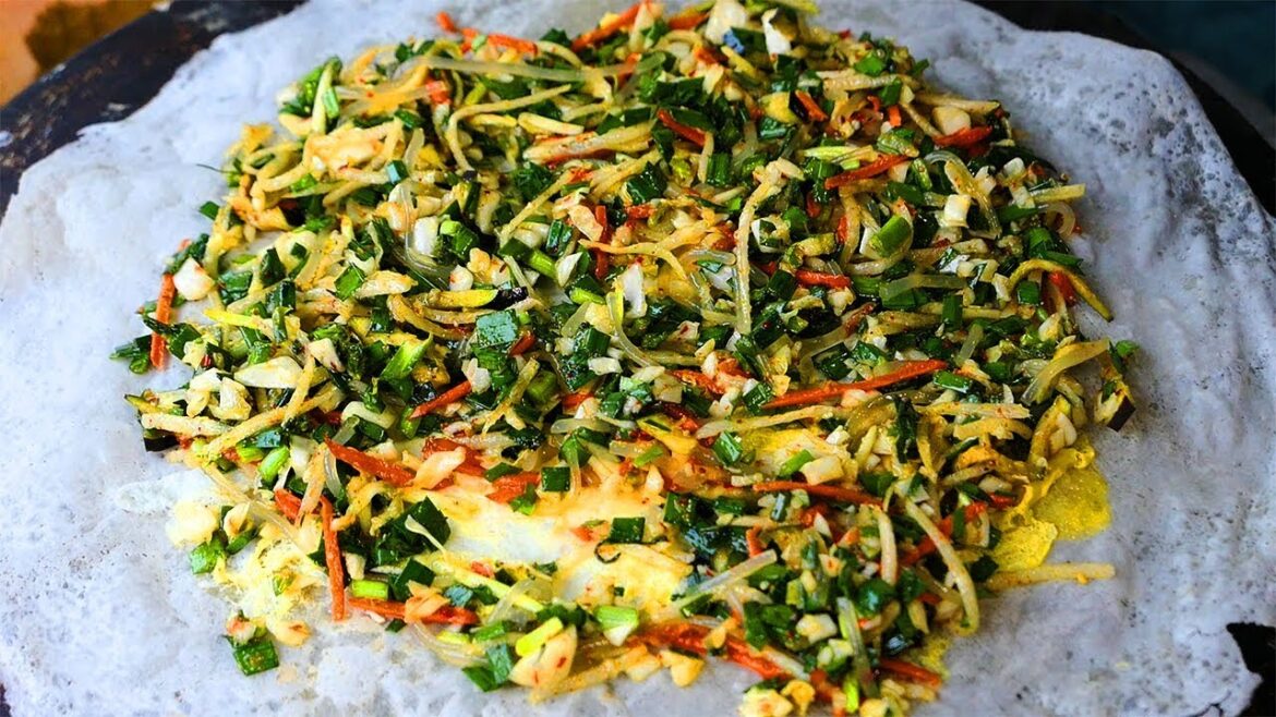 Special Vegetable Jianbing (煎饼)| Awesome Pancake Asian Street Food