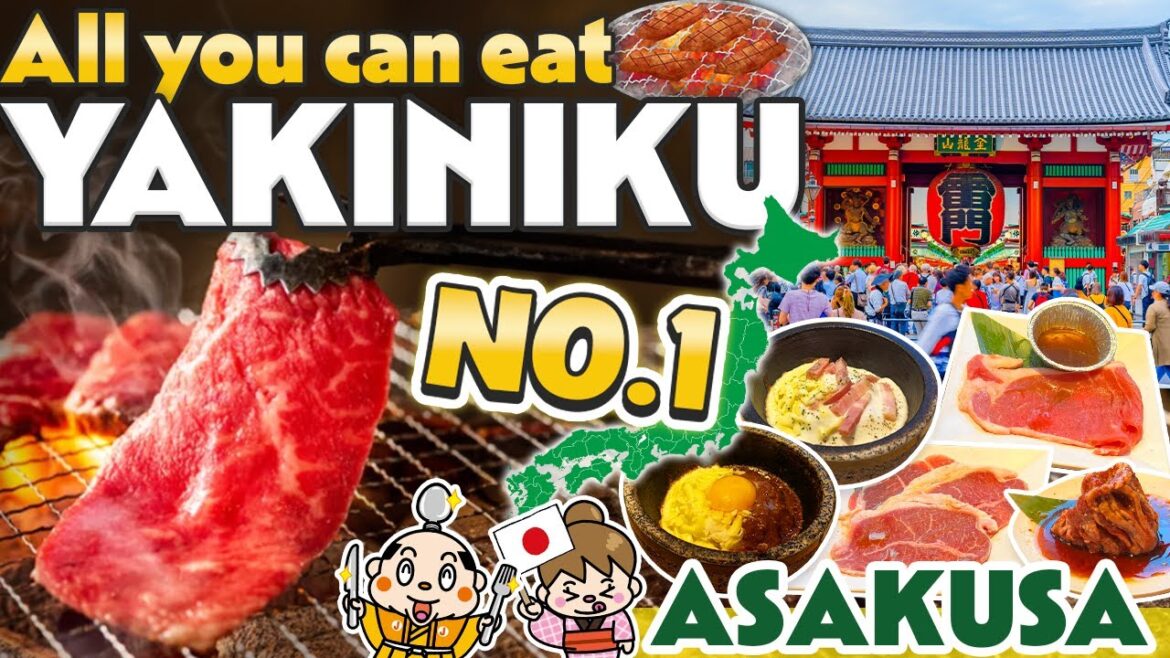 Best All You Can Eat Yakiniku in Asakusa Tokyo / Japan Travel Food Vlog