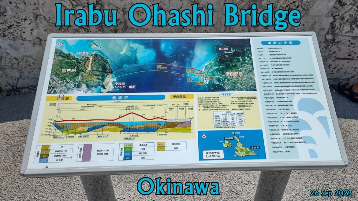 🌉Irabu Ohashi Bridge, Okinawa - 26 Sep 2023 - 4K🌉