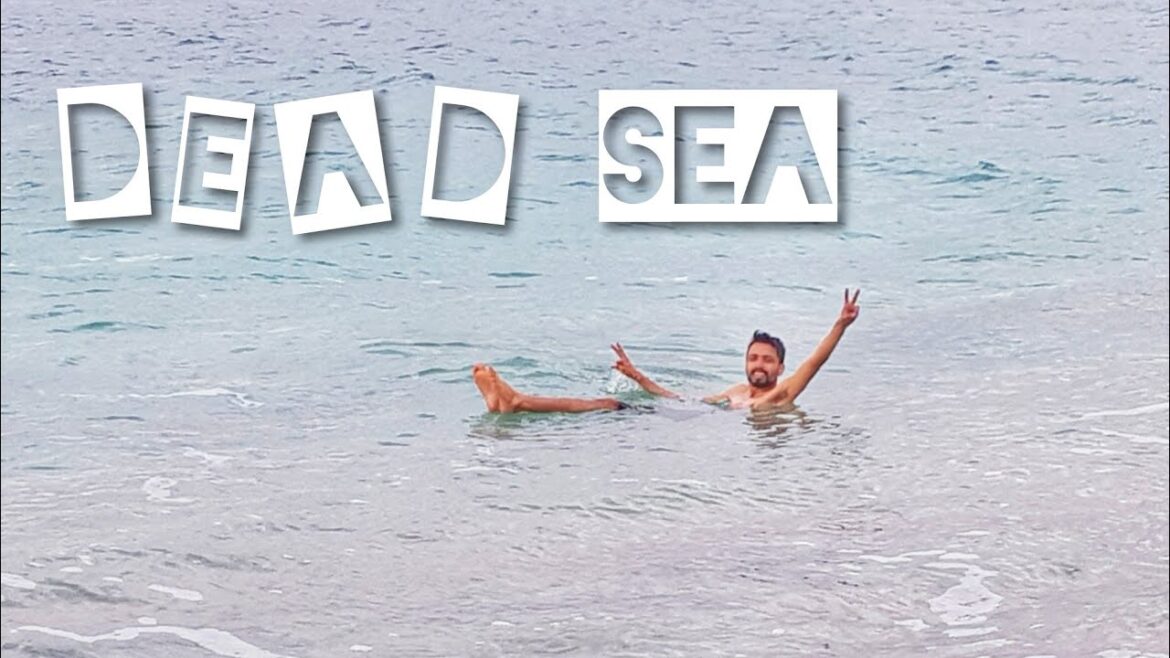 INDIAN AT DEAD SEA, JORDAN - IMPOSSIBLE  TO SINK? GOT MY HANDS CUT