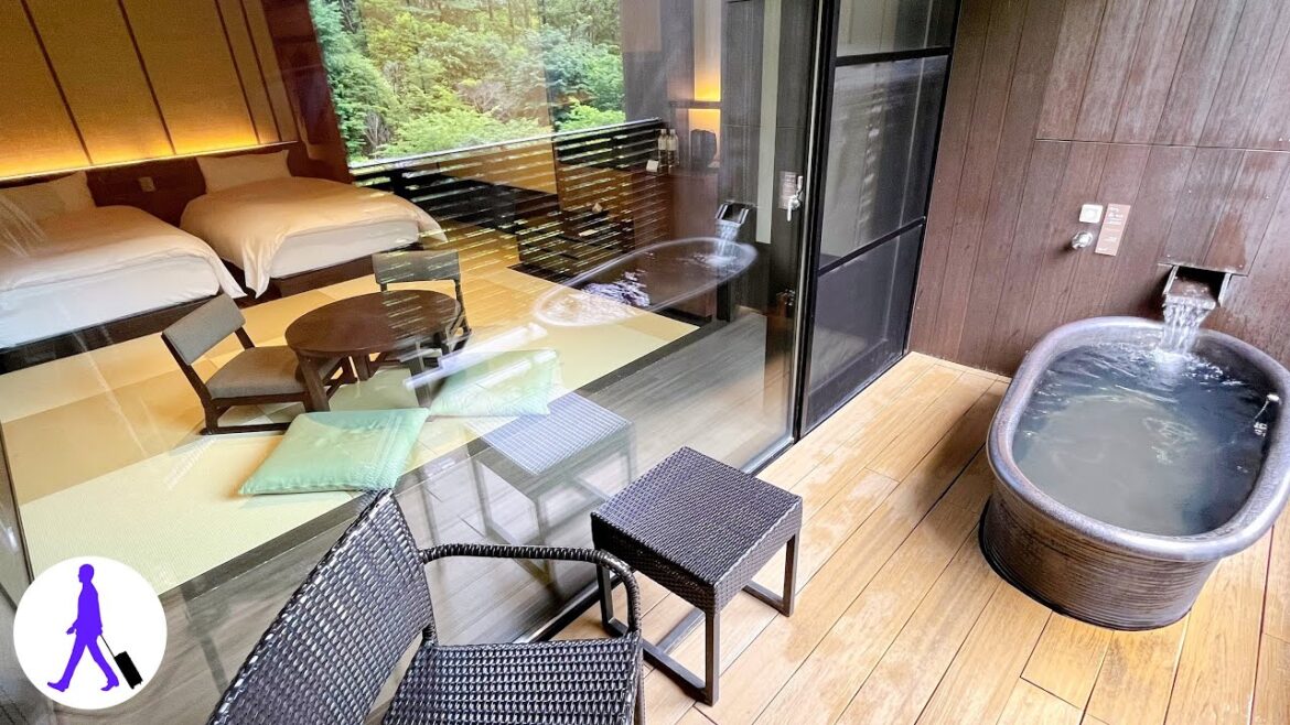 【Onsen  Hotel ♨】The hotel with an open-air bath in the guest room!  Travel Vlog Japan