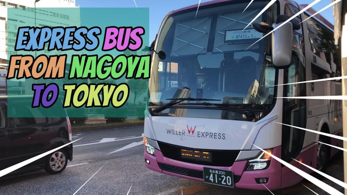 [Express bus]From Nagoya to Busta Shinjuku in Tokyo. Express buses are cheap, fast, and comfortable.