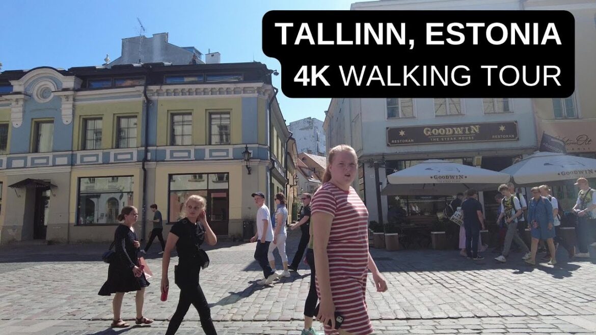 City walks series - Tallinn, Estonia (4K walking tour)