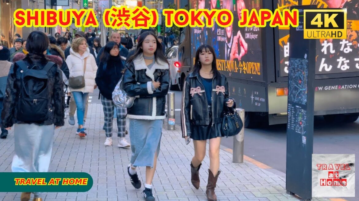 4k hdr japan travel | Walk in Shibuya (渋谷) Tokyo japan |  Relaxing Natural City ambience