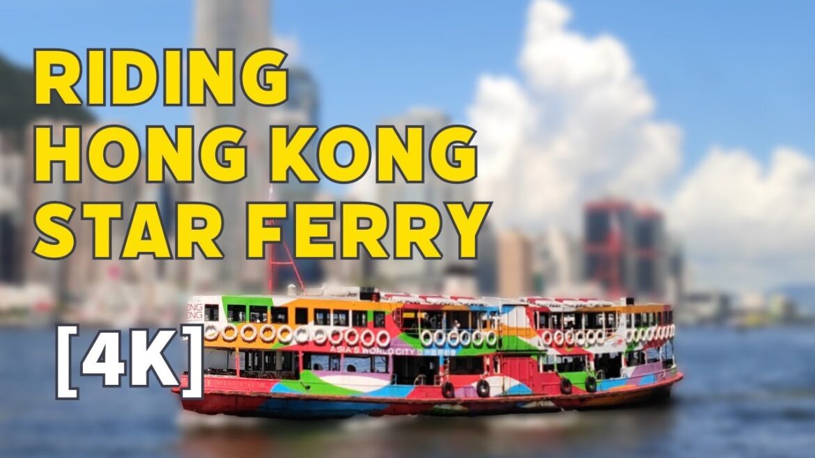 [4K] Historic Hong Kong Harbour Crossing via Star Ferry