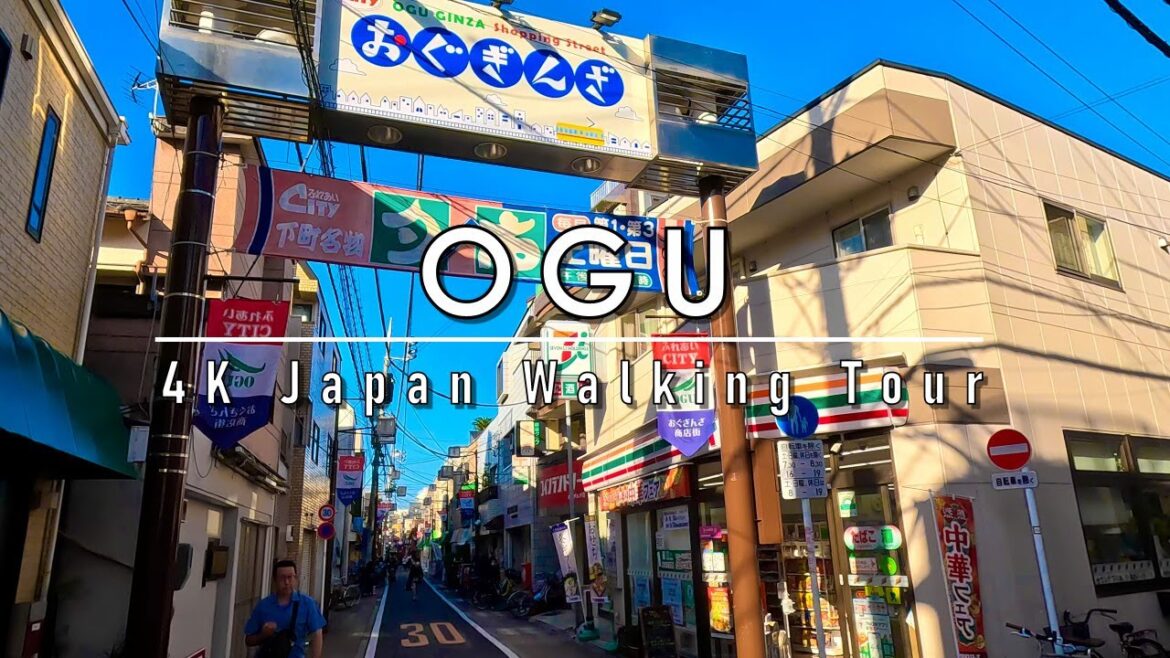 4K Japan walking tour in Ogu October 2023 4K Japan walking tour in Ogu October 2023