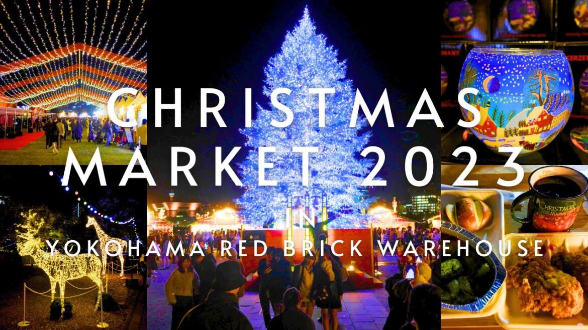 【4K HDR🇯🇵】Christmas Market 2023 in Yokohama Red Brick Warehouse [DJI Osmo Pocket 3]