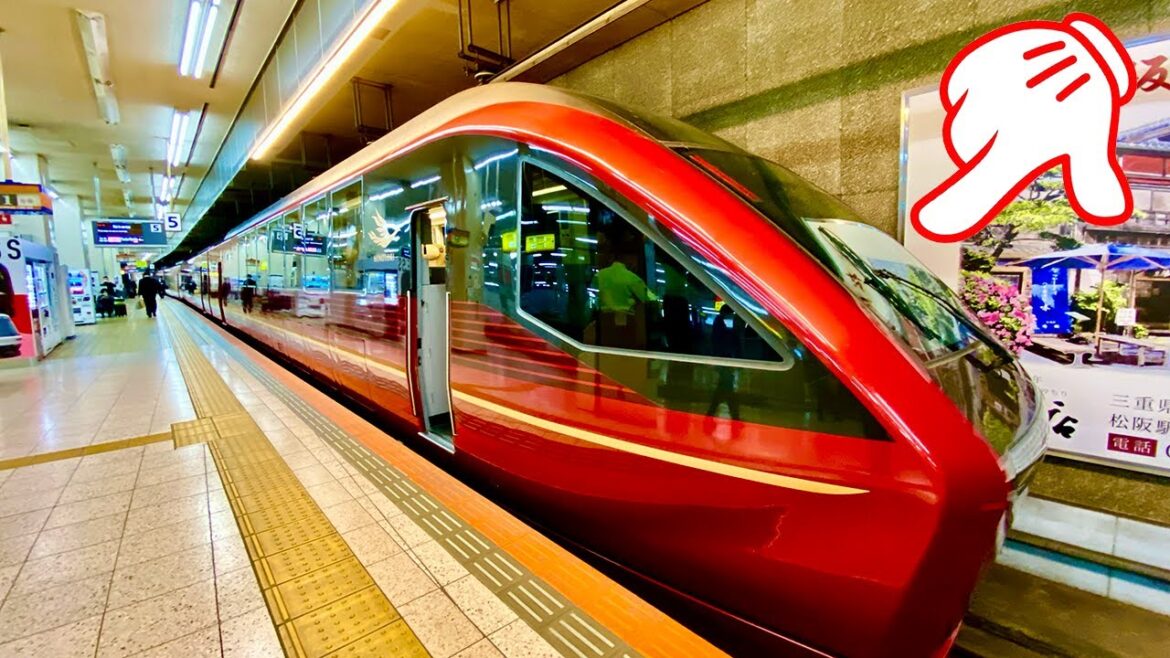 Trying Premium First Class on Luxury Express Train in Japan🚅 Osaka - Nagoya | Hinotori | Front View