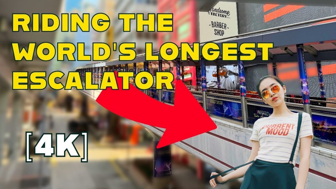 [4K] Riding Hong Kong's World Record Central–Mid-Levels Escalator