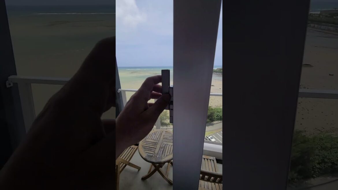 Beach Front Mihama Hotel room in Okinawa Japan