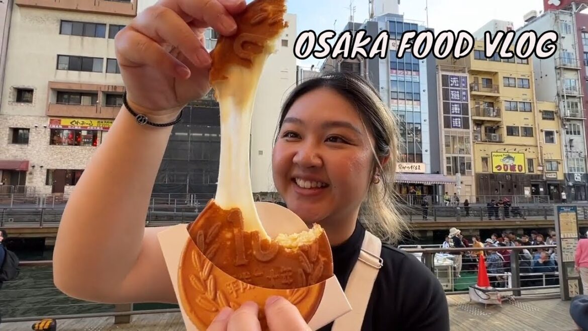 🥢 eating through OSAKA 2023 🇯🇵 (eat, cheese pull, eat...repeat)