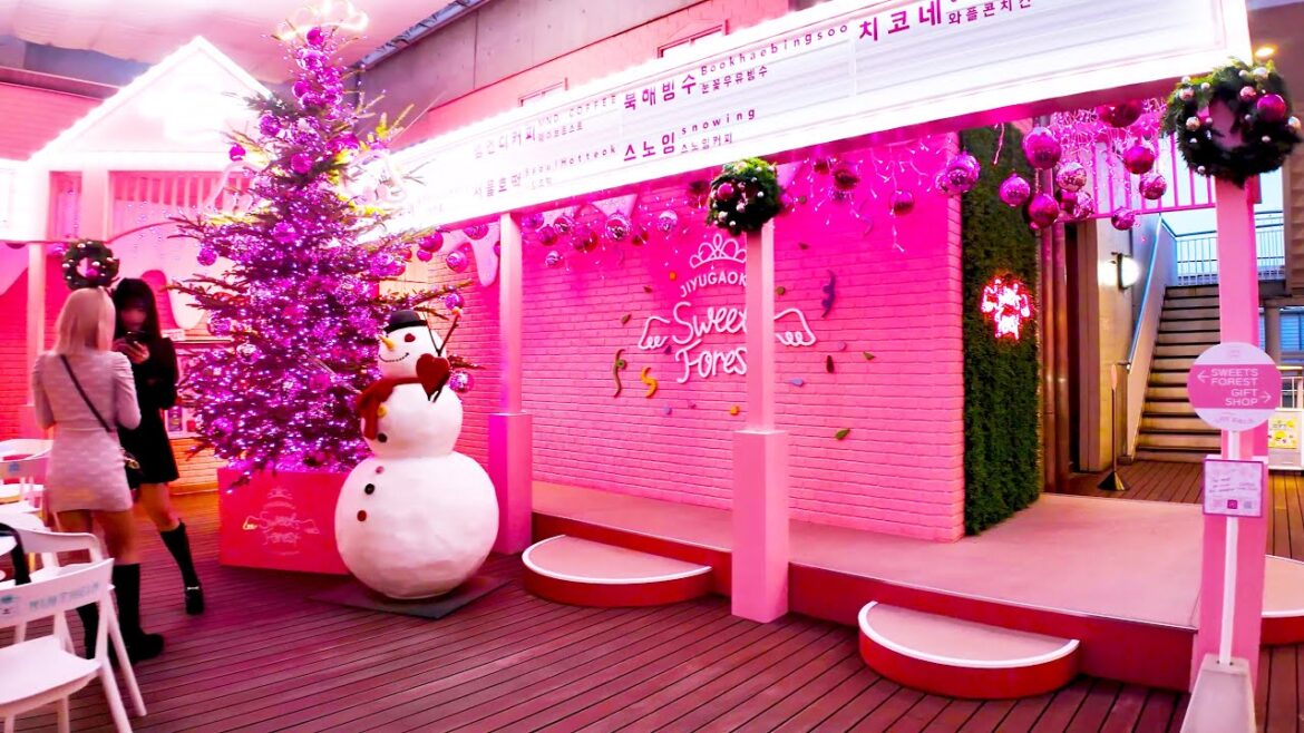 Tokyo Jiyugaoka🐶👍🍻 Happy Pink Town♪💖4K ASMR Nonstop 1 hour 02 minutes