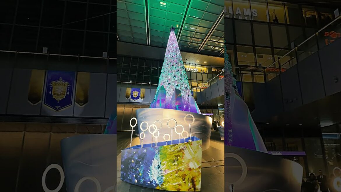 Christmas Illumination at Nagoya Station #shorts #short #shortvideo #shortsvideo #shortsyoutube