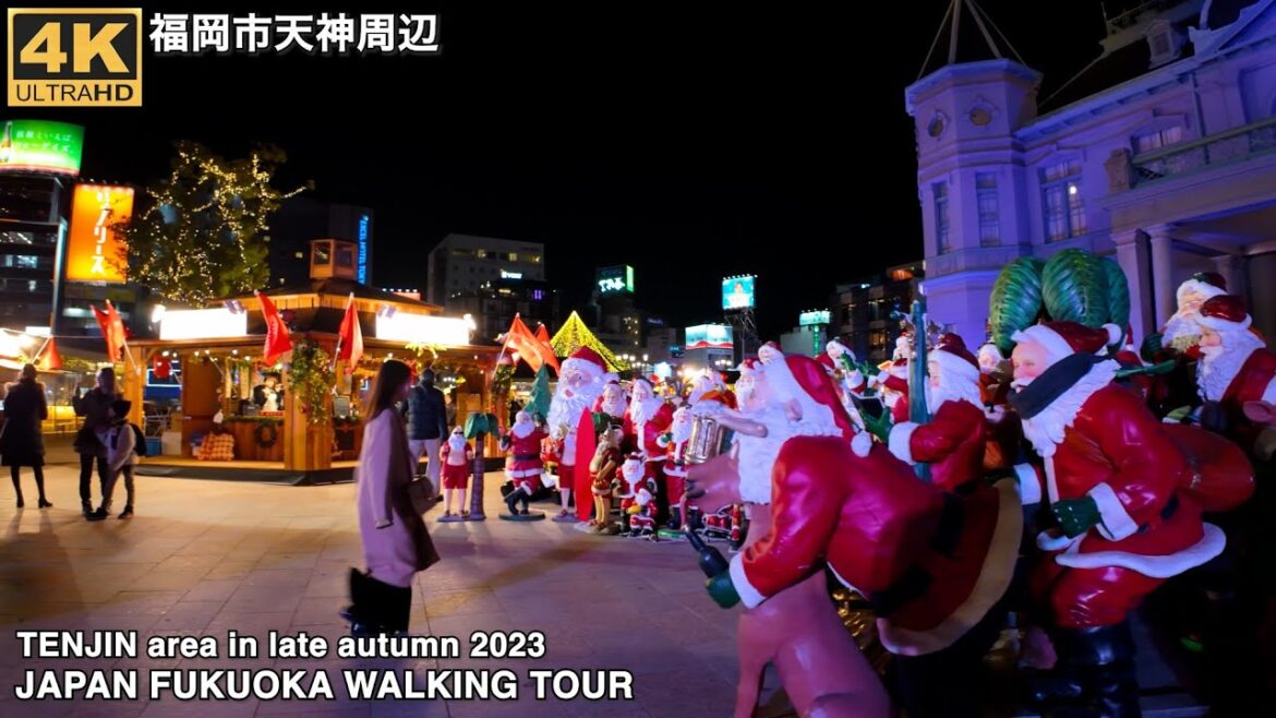 福岡市天神周辺を歩く4k japan walking tour around Tenjin area of Fukuoka City on Friday, November 福岡市天神周辺を歩く4k japan walking tour around Tenjin area of Fukuoka City on Friday, November