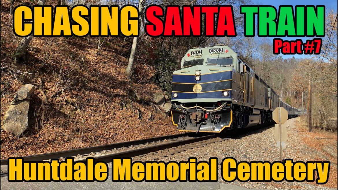 Chasing CSX Santa Train Chase north to Kingsport, TN through the Blue Ridge Subdivision Part 7