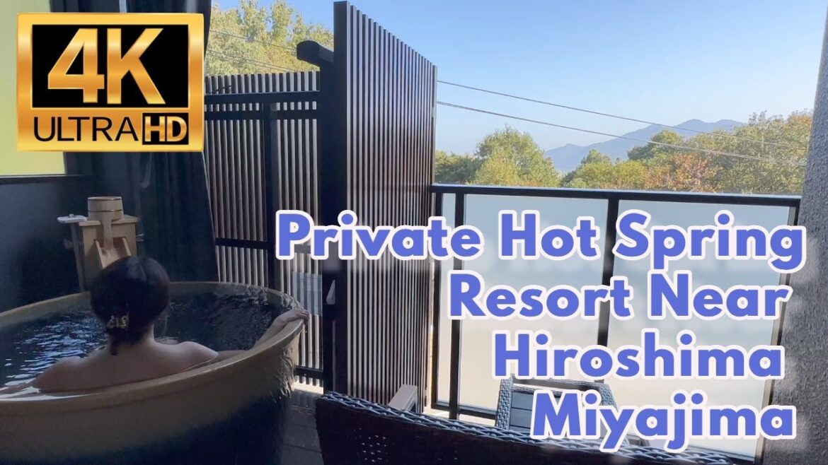 [4K] Private Hot Spring Hotel | Hiroshima Miyajima Japan | LiVEMAX RESORT Miyahamaonsen-Ocean | ASMR