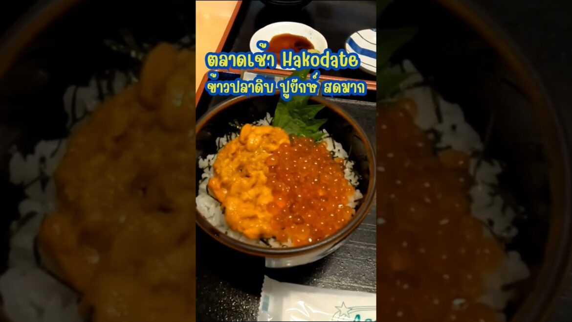 อาหารทะเลสดๆ ตลาดเช้าฮาโกดาเตะ #ฮาโกดาเตะ #Hakodate #เที่ยวญี่ปุ่นด้วยตัวเอง #เนวิเกตุ้ย #Travel