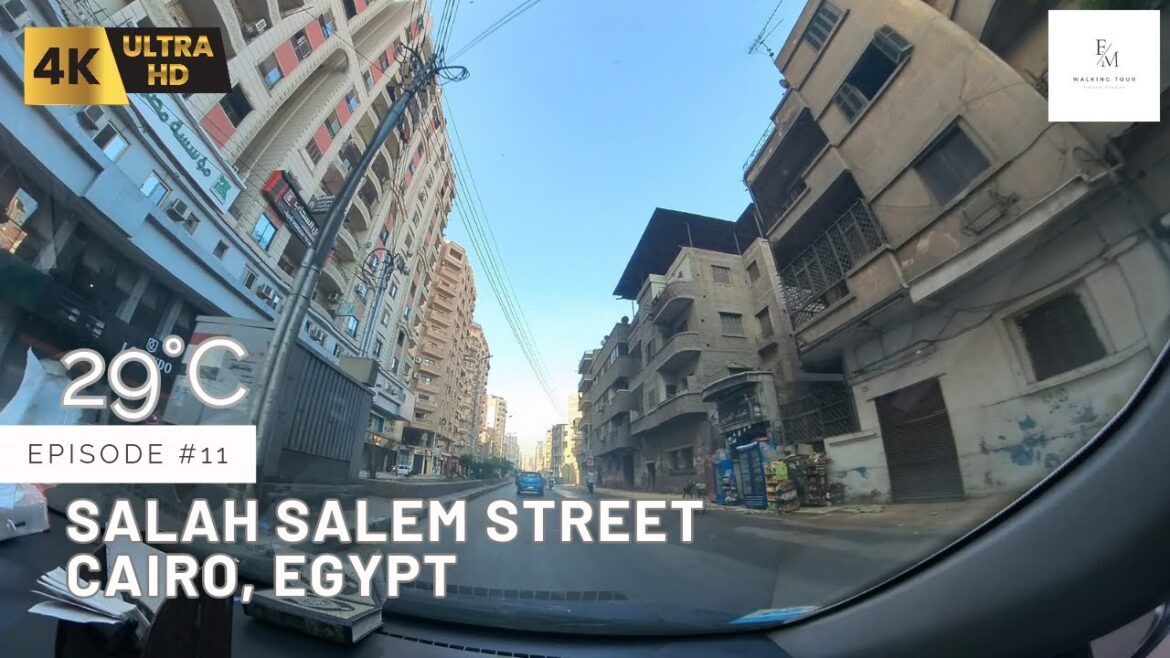 Cairo, Egypt - Salah Salem Street القاهرة Driving Tour 4k/60fps