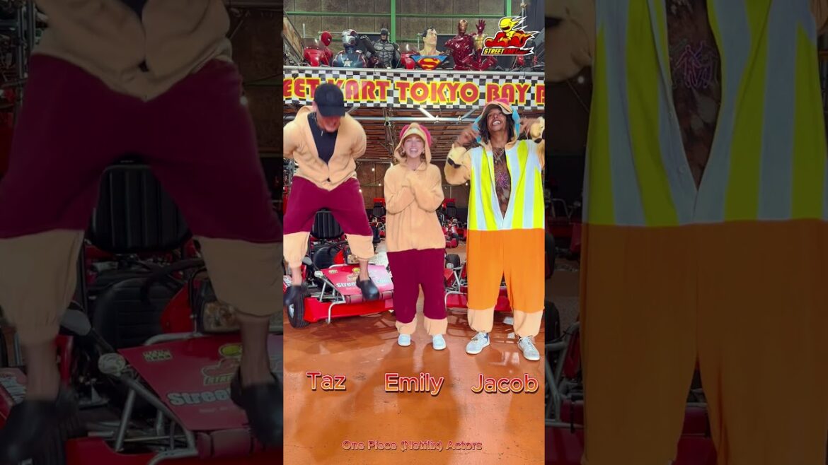 OnePeace(Netflix) Actors  - Taz & Emily & Jacob - Street Kart Tour in Japan