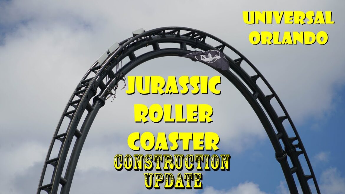 Universal Orlando Resort Jurassic Roller Coaster Construction Update 7.25.20 New Supports!