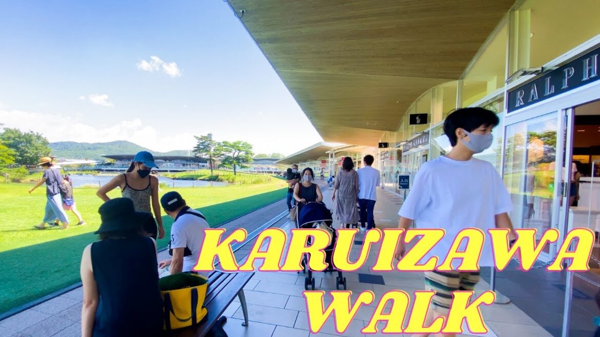 【4K】Karuizawa Outlet shop Walk - Japan walking tour - walking - Tokyo , Japan