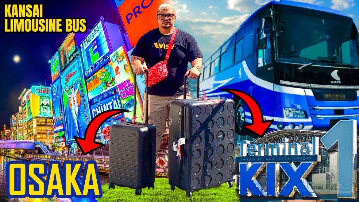 Best way to travel from Kansai Airport to Osaka with Big luggage | Limousine Bus | KIX to Namba OCAT