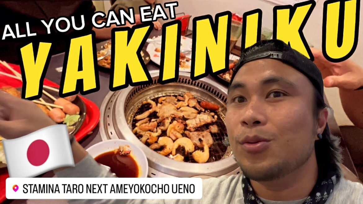 EATING AT THE BEST YAKINIKU BUFFET IN TOKYO JAPAN 🇯🇵 | STAMINA TARO NEXT!!