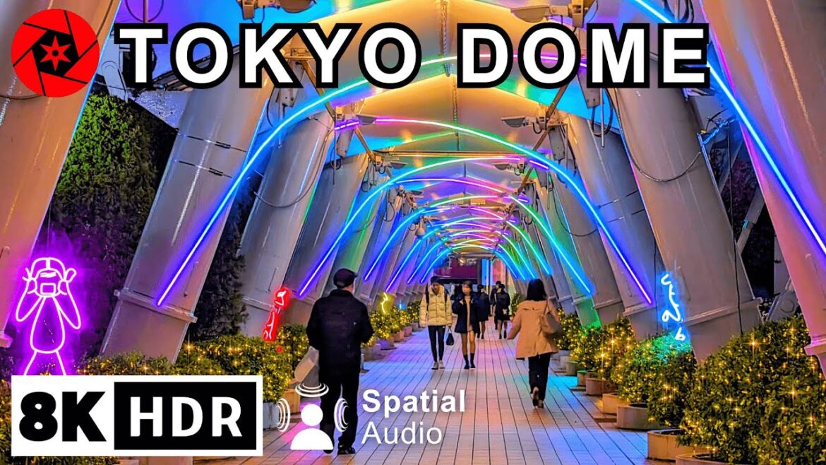 Tokyo Christmas Lights 2023 - Tokyo Dome - 8K HDR Spatial Audio
