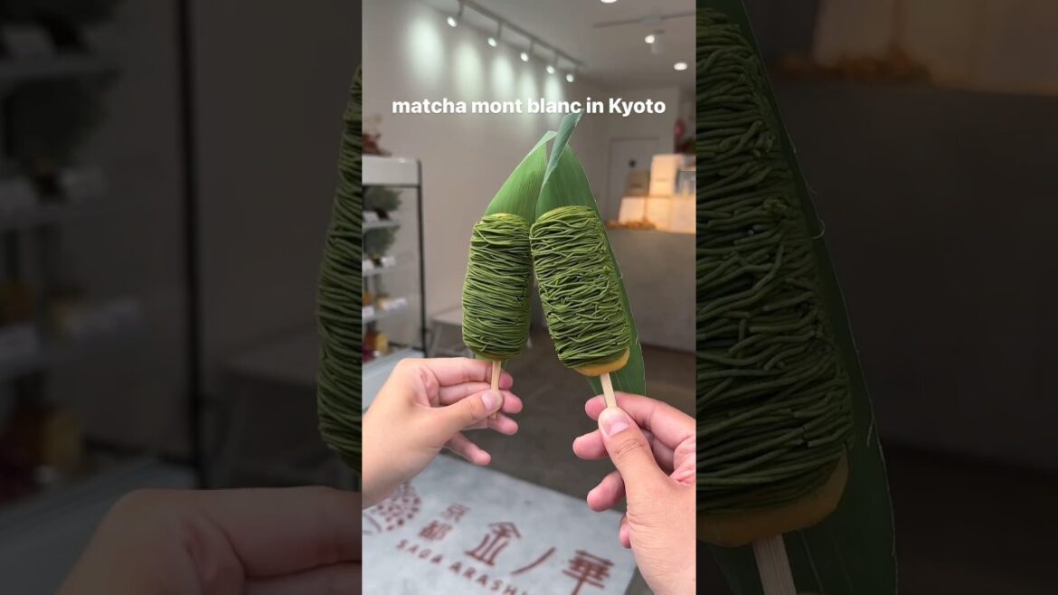 Matcha Mont Blanc||Kyoto Japan