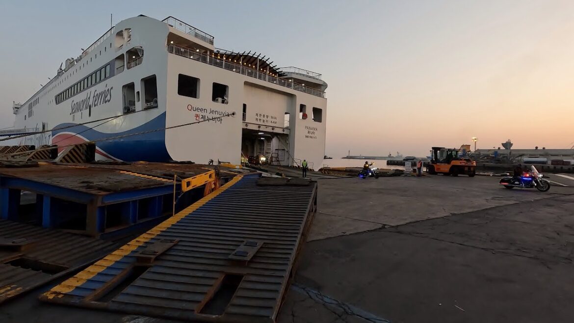 6 hours sailing in standard room by overnight ferry to Jeju Port