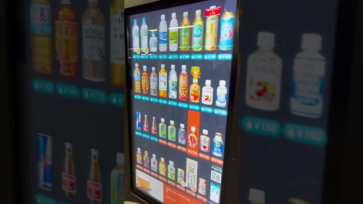 Newer flat screen type #vendingmachine #japantrip #japan #japantravel