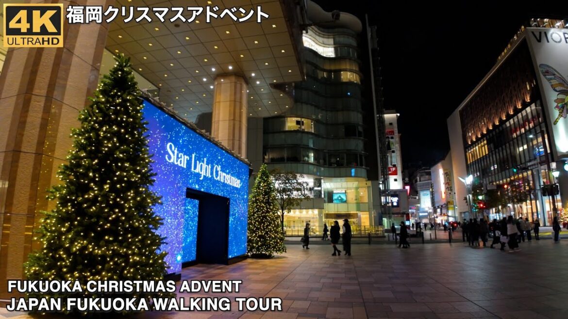 福岡クリスマスマーケット博多駅から天神の歩き方4k japan walking tour Fukuoka Christmas Market 2023 from Hakata to Tenjin 福岡クリスマスマーケット博多駅から天神の歩き方4k japan walking tour Fukuoka Christmas Market 2023 from Hakata to Tenjin