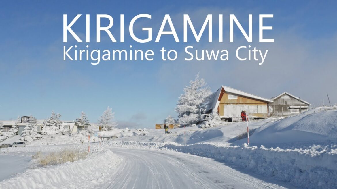 4K Scenic Drive Kirigamine to Suwa City [Remake]
