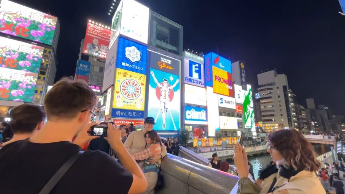 Walking in the street of Osaka, Japan. 2023-11-08. #osaka #walking