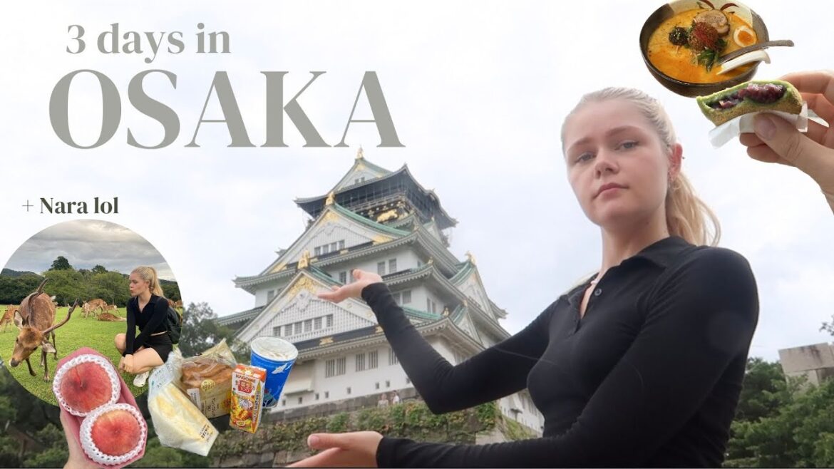 osaka travel vlog  feat. one of my new fav places 🏯🏮🦌🌿 | what I ate & debunking more TikTok recs