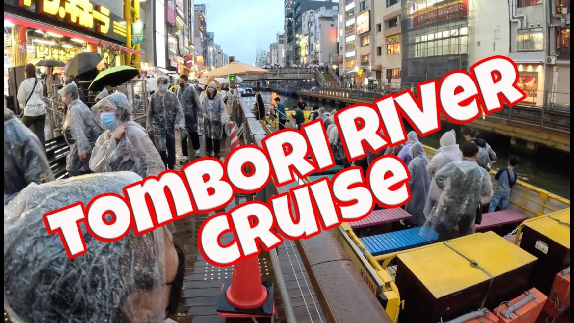 Fun Tombori River Cruise on Dontonbori Canal in the Rain Osaka Japan October 9, 2023 E6