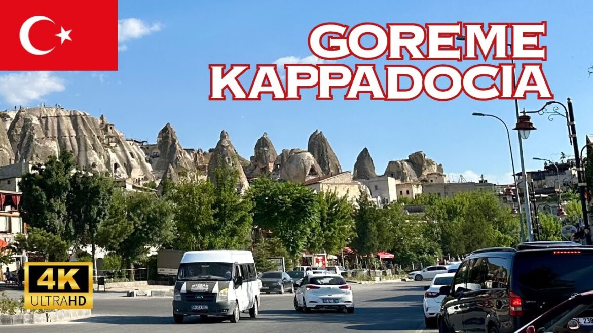 [4K] Cappadocia, Sunset time, Göreme, Turkiye 🇹🇷🐧 Historical City, Walking Tour