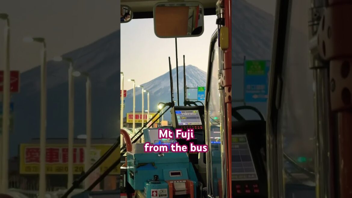 AWESOME MT FUJI VIEW from the Bus JAPAN Trip