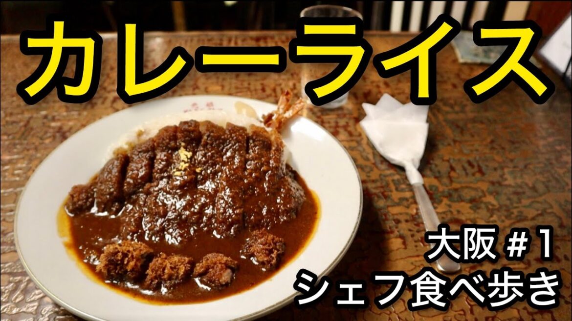 【大阪】老舗の実力！カレーライスの模範解答 食べ歩き ランチ 「大阪 グルメ #1」シェフ男ひとり旅 oosaka trip gourmet