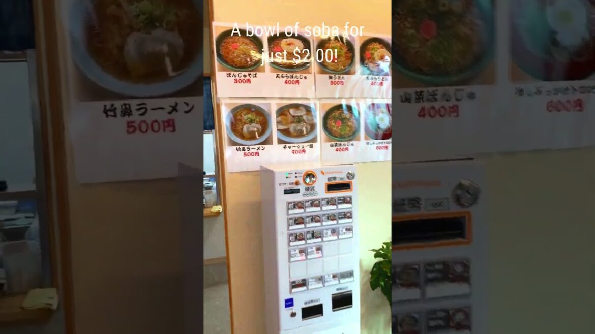 $2.00 Soba in Japan! #aomori #travel #japan #soba #centuryold #affordable #delicious