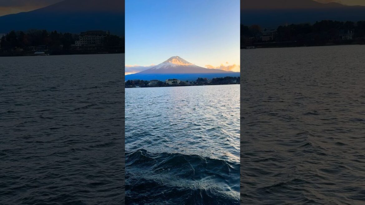 Mt Fuji, Japan, PERFECT VIEW from BOAT Cruise