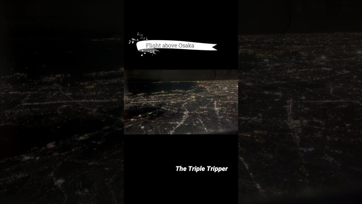 "Flight above Osaka"  Japan Trip-Log #shorts 1