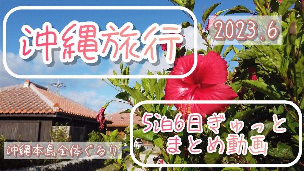 【沖縄旅行5泊6日】まとめ動画【2023.6】